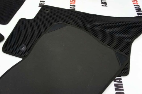 EVA ЭВА  коврики в салон Volkswagen Jetta 2010-2019г 6 поколение черные рисунок соты комплект 5шт   фото 4