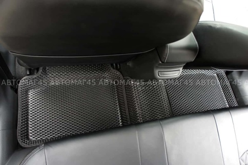 BORATEX  коврики в салон 3D EVA ЭВА Lada Vesta Веста Vesta SW SW Cross NG черные рис ромб компл 5шт фото 4