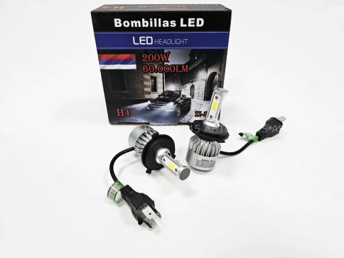 S2 C2R чип COB LED 2шт H4 12В 40W 6000К 3000Lm гарантия 2мес     фото 4