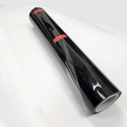 SHG DARK BLACK 20% Пленка для фар светло-черная глянцевая полиуретан-гибрид 0,6м х 1м    фото 2