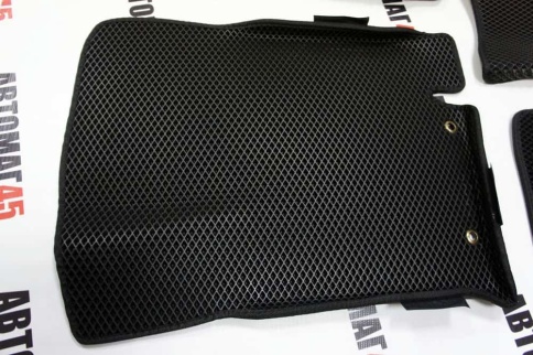 EVA ЭВА 3D коврики в салон Kia Rio 2011-2017г Solaris 2011-2017г черн рис ромб комп 5шт CITY  фото 3