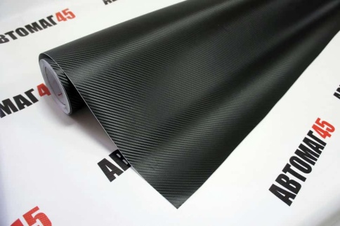 KSF  Автовинил 3D карбон мелкий черный 1м х 1,5м    фото 1