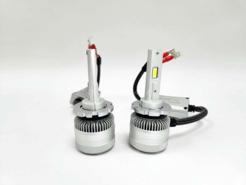 AOZOOM лампы LED 2шт D2H под цоколь D2 12В 55W 5500K 6000Lm  с обманкой гарантия 12мес    фото 3