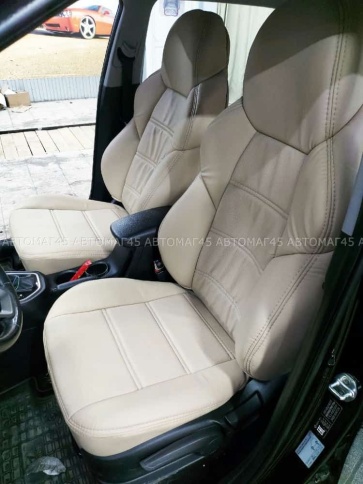 Экстрим  чехлы универсальные экокожа бежевый бежевый комплект    фото 14