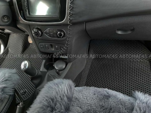 BORATEX  коврики в салон 3D EVA ЭВА Renault Logan 14-18г Sandero Sandero Stepway 14-18г комп 5шт фото 5