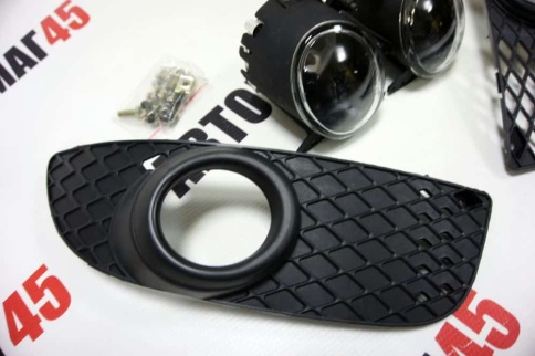 Фары  противотуманные Mitsubishi Lancer 10 2007-2011г 2 туманки 2 рамки HY 307 фото 3