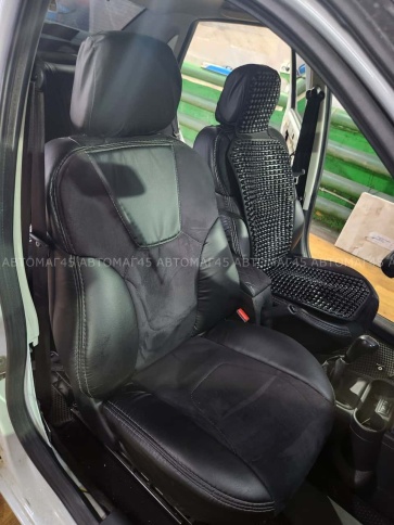 R.SPORT PLUS чехлы универсальные экокожа алькантара черный комплект    фото 1