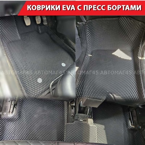 SMART коврики в салон 3D Лада Largus FL 5 мест Logan до 13г Sandero Stepway до 15г чер рис ром 5шт фото 1