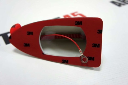 Антенна  Акулий плавник серебристый с усилителем CW-333   фото 3