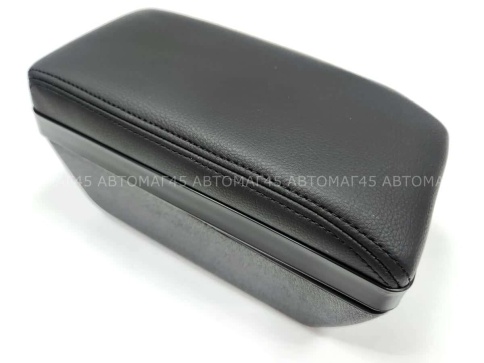 Подлокотник  ВАЗ 2170 Лада Приора 1 экокожа черный с черной ниткой SALMAN   фото 4