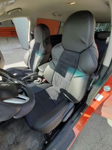 Экстрим  чехлы универсальные экокожа черная алькантара черная комплект    фото 5