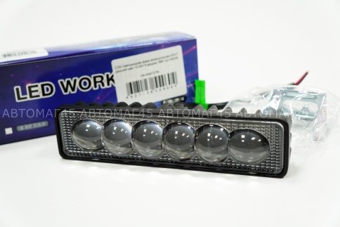 C2R Светодиодная фара прямоугольная SPOT дальний свет 10-30V 6 диодов 18Вт 1шт G0035   фото 3