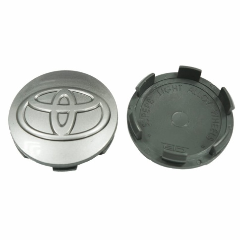 Колпачок ступицы Toyota 60/57 серебро TechLine КиК Слик (198787) фото 2