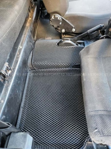 EVA ЭВА 3D коврики в салон Лада Нива 4x4 урбан бронто легенд черные рисунок ромб 5шт фото 4