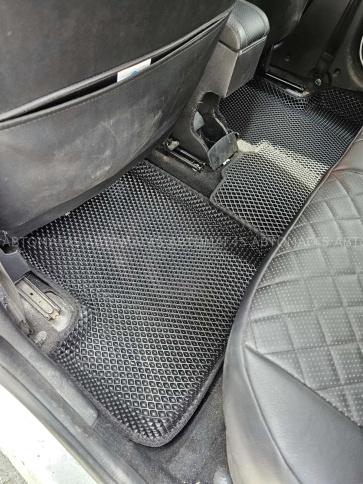 SMART коврики в салон 3D Лада Largus FL 5 мест Logan до 13г Sandero Stepway до 15г чер рис ром 5шт фото 4