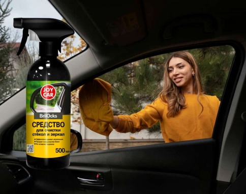 Joy Car BrilOcks средство для очистки стекол и зеркал 500мл фото 2