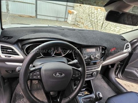 Накидка на панель Lada Vesta седан Веста Lada SW Vesta SW Cross  карпет ЛОГО фото 4
