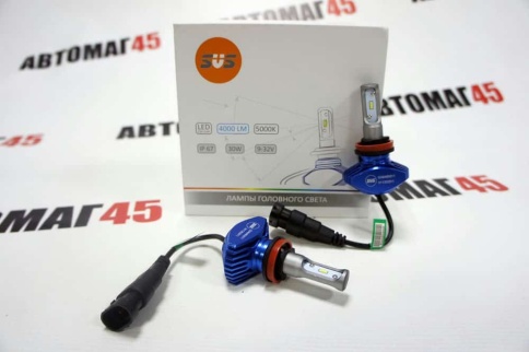 SVS S1  plus чип CSP LED 2шт H11 12В 30W 5000К 4000Lm с обманкой гарантия 5 мес    фото 7