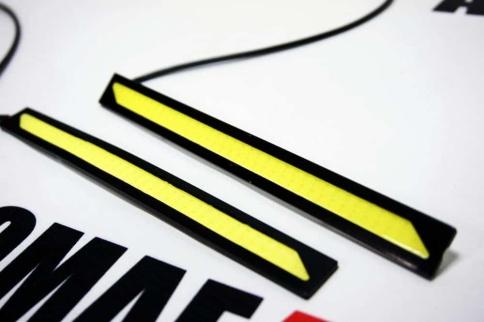 C2R  дневные ходовые плоские 17см 1 диод 4Вт СОВ 2шт гарантия 1 мес    фото 6