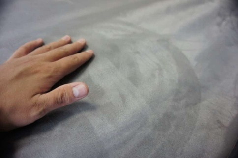 Алькантара  самоклеющаяся серебро 1х1,5м    фото 1