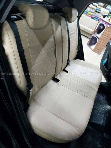 Экстрим  чехлы универсальные экокожа бежевый бежевый комплект    фото 12