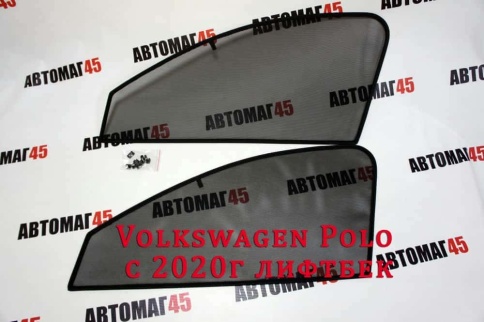TLT  каркасные шторки на магнитах Volkswagen Polo лифтбэк с 2021г Skoda Rapid передние 2шт станд 10% фото 2