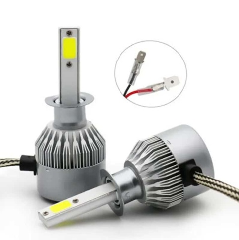 C6  чип СОВ LED 2шт H1 12В 36W 6000К 3800Lm гарантия 1мес    фото 2