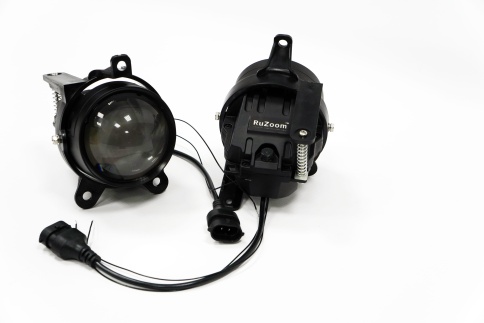 Ruzoom S12 Фары п/туманные 1 линза ближний/дальний Lada Priora Газель LED 64W 7500LM 2шт гар 6мес фото 6