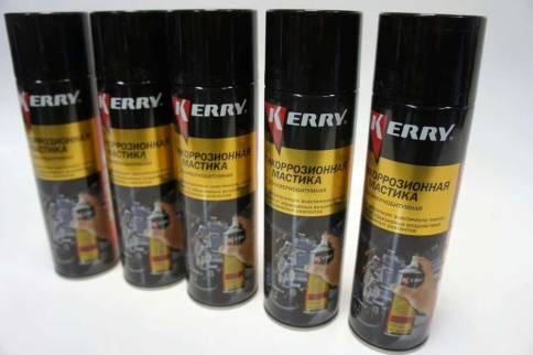 KERRY  мастика антикоррозийная полимер битум аэрозоль 650мл    фото 2