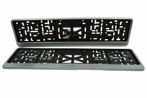 Skyway  рамка номерного знака с защелкой серая    фото 1