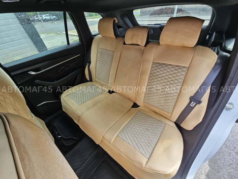 Чехлы  накидки на сиденье экокожа+жаккард трансформер с отдельным подголовником компл S.Fota Акция!! фото 3