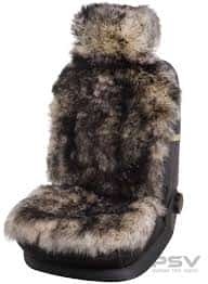 PSV Jolly Extra Накидки на сиденье длинный ворс бело-черный 140x50 комплект 5шт    фото 2