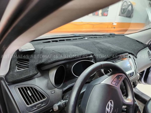 Накидка на панель Hyundai Хендай IX35 2009-2015г карпет Maximal фото 8