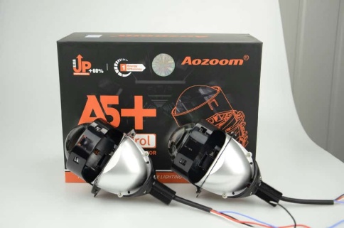 Aozoom  A5 светодиодные Би-Led линзы 3.0" 12V 35W 5500K гарантия 12 месяцев    фото 13