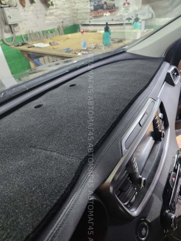 Накидка на панель Kia Sorento Prime Киа Соренто Прайм 2014-2020г карпет Maximal фото 2