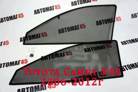 TLT  каркасные шторки на магнитах Toyota Camry V40 Камри 2006-2011г стандарт сетка передние 2шт 10% фото 1