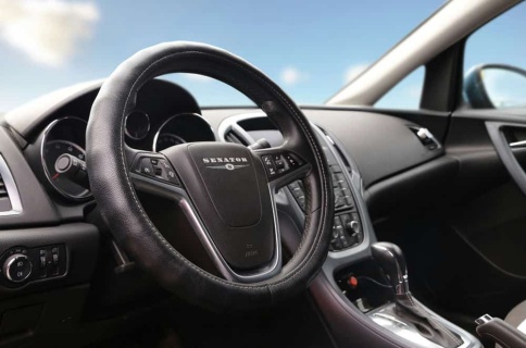 Senator Vermont оплетка руля Размер M натуральная кожа черная   фото 3