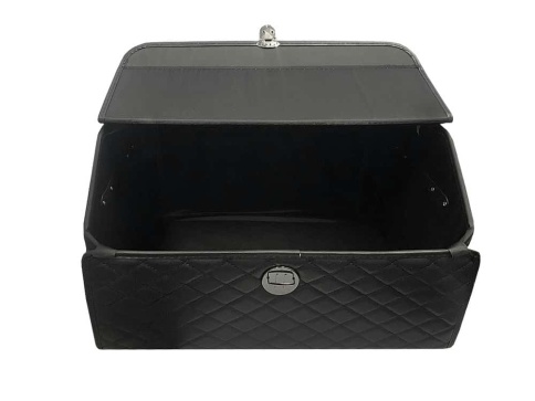 Органайзер  багажника кофр экокожа черный с черной ниткой 50x30x30см MAXIMAL X ST Middle с браком фото 2