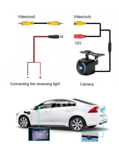 ET1391 Универсальная камера заднего вида HD 728*628 парковочные линии рыбий глаз угол 170 гар 6мес фото 10