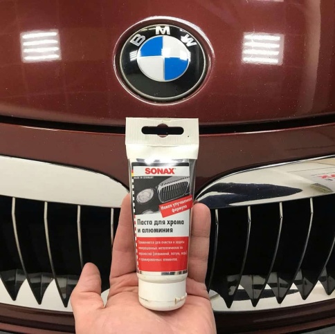 Sonax  паста для хрома и аллюминия 75гр    фото 5