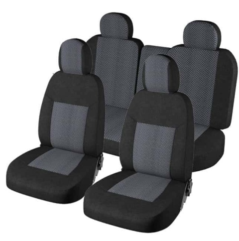 Авточехлы  Газель семиместная жаккард серый стандарт    фото 1