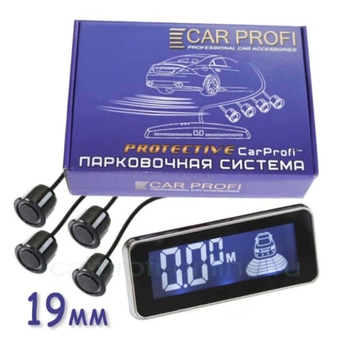 Carprofi  Парктроник 02-4S 4 датчика D 19мм черный    фото 2