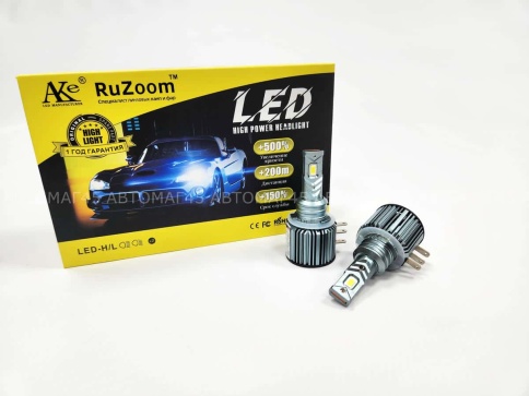 Ruzoom AK  светодиодные лампы LED 2шт H15 12В 30W 6000K 3000Lm гарантия 6мес    фото 2