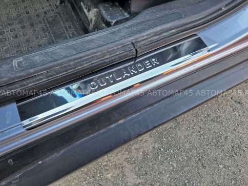 LIDER  Накладки на пороги  Mitsubishi Outlander Мицубиси Аутлендер 2012-2022г 4 шт нержавейка    фото 5