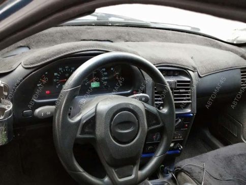 Накидка на панель ВАЗ 2110 только европанель красная нить карпет  фото 3