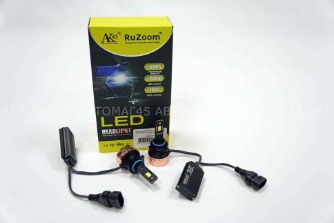 Ruzoom V80 LED 2шт HB3 9005 10-16В 90W 6000K 9000Lm с обманкой гарантия 6мес    фото 1