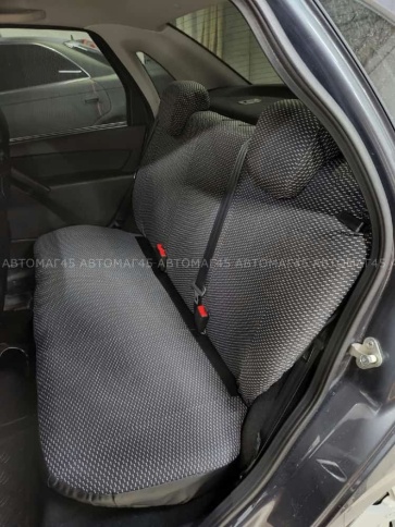 Авточехлы  Лада Granta Гранта до 08.2018г 1/1 2/3 жаккард черный г.Ростов  фото 10