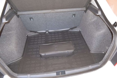 NorPlast коврик в багажник полиуретан Skoda Rapid с 13г Volkswagen Polo Лифтбэк c 20г с карманами фото 3