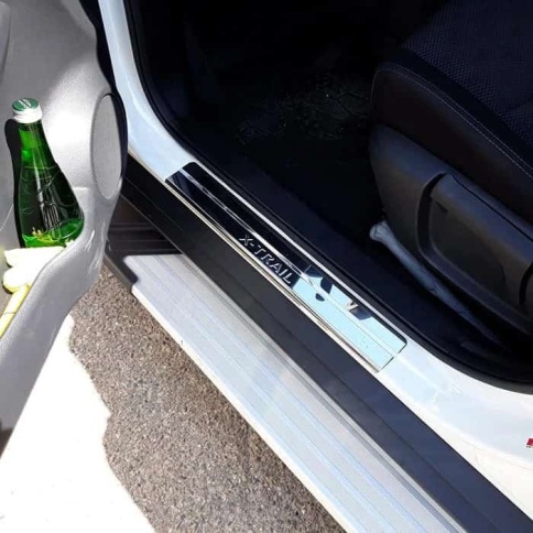 LIDER  Накладки на пороги  Nissan X-Trail Ниссан Х-Трейл T32 2013-2022г 4 шт нержавейка    фото 3