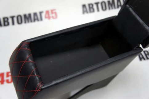 Подлокотник  ВАЗ 2108 2109 21099 2113 2114 2115 черный ромб экокожа    фото 5